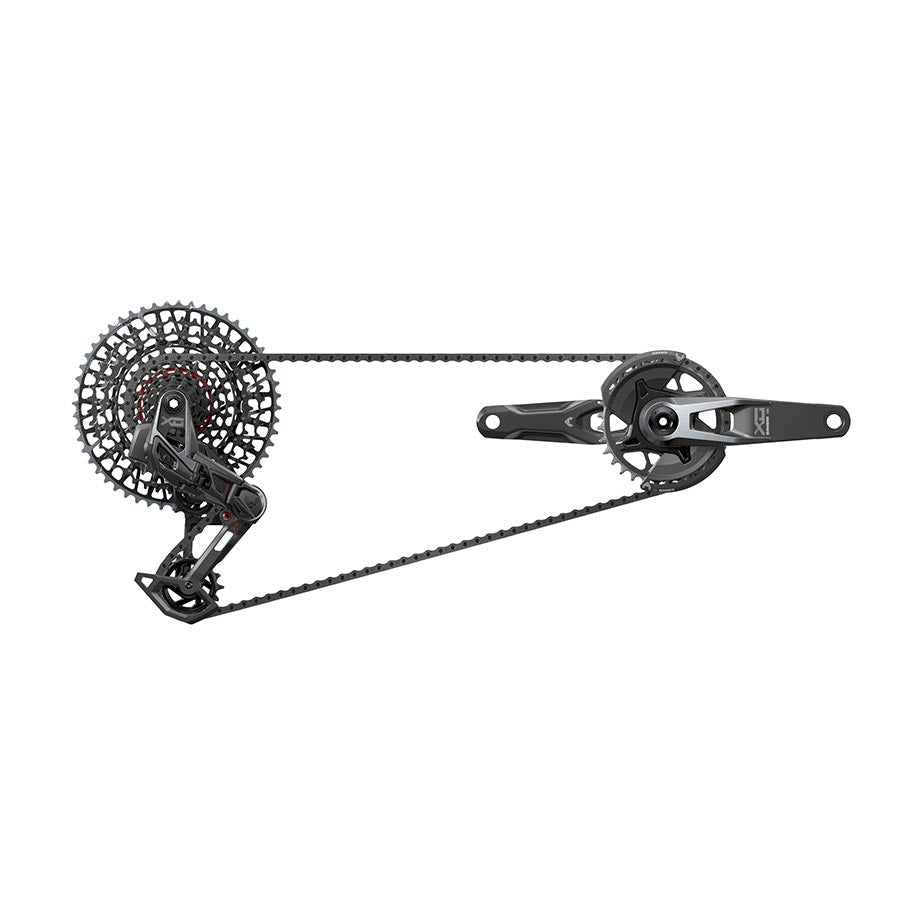 SRAM X0 T-Type Eagle Transmission Groupset - 165mm Crank, 32t Chainring, AXS POD Controller, 10-52t Cassette, Rear Derailleur, Chain