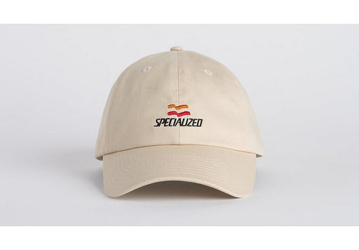 Specialized flag graphic 6 panel dad hat white mountains osfa