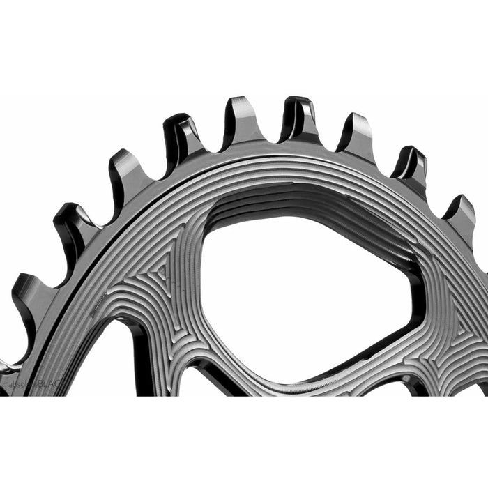 absoluteBLACK Round Direct Mount Chainring - 28t, CINCH Direct Mount, Narrow-Wide, 3mm Offset