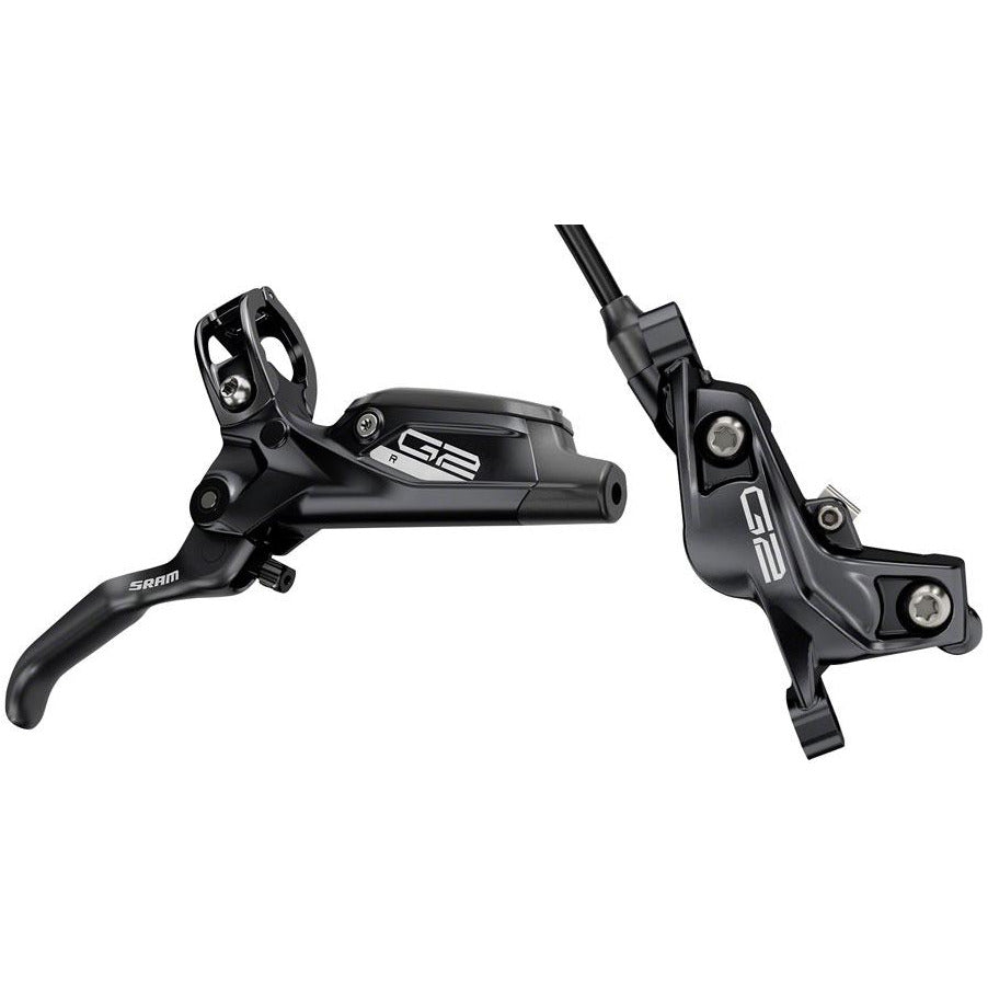 SRAM G2 R Disc Brake and Lever - Front, Hydraulic, Post Mount, Diffusion Black Anodized, A2
