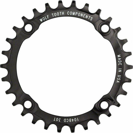 Wolf Tooth 104 BCD Chainring - 30t, 104 BCD, 4-Bolt, Drop-Stop