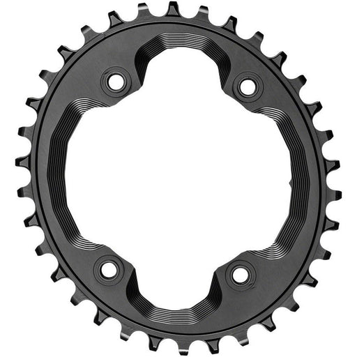 absoluteBLACK Oval 96 BCD Chainring for Shimano XTR M9000 - 34t, 96 Shimano Asymmetric BCD, 4-Bolt, Narrow-Wide