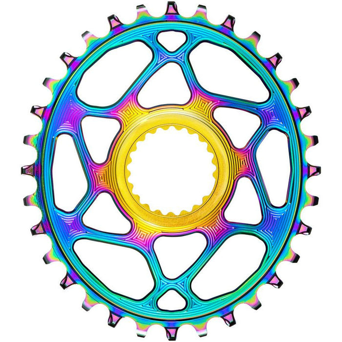 absoluteBLACK Oval Direct Mount Chainring - 32t, Shimano Direct Mount, 3mm Offset, Requires Hyperglide+ Chain