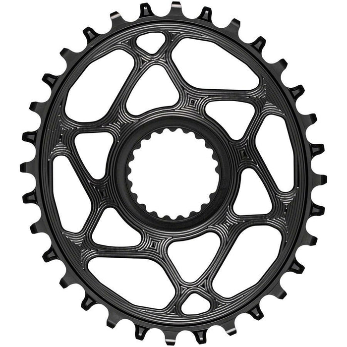 absoluteBLACK Oval Direct Mount Chainring - 30t, Shimano Direct Mount, 3mm Offset, Requires Hyperglide+ Chain