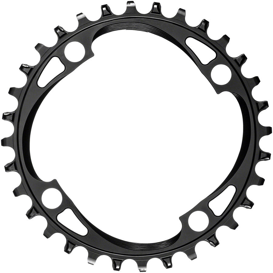 absoluteBLACK Round 104 BCD Chainring - 32t, 104 BCD, 4-Bolt, Narrow-Wide