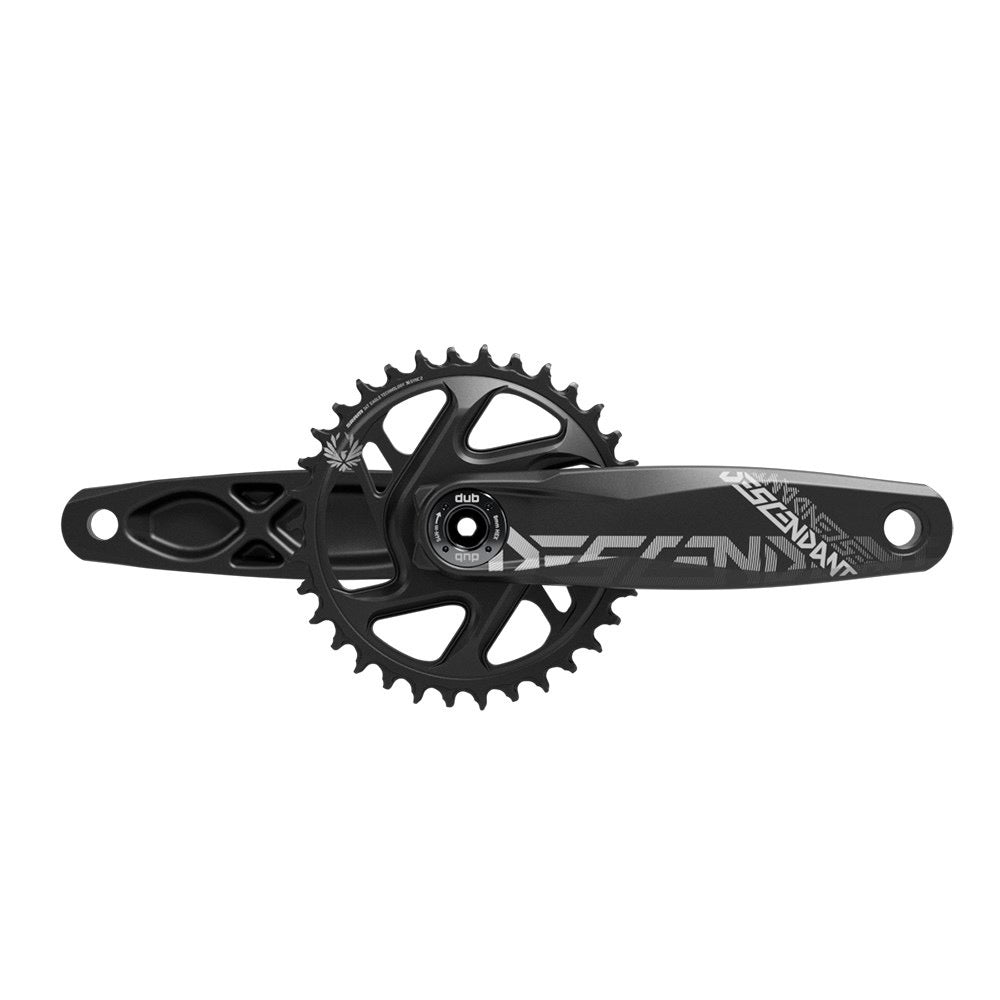 TruVativ Descendant All Downhill Mountain Bike Crankset - 165mm, 10/11-Speed, 34t, Direct Mount, DUB Spindle Interface