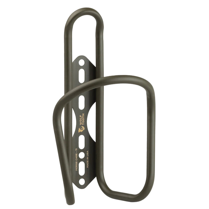 Wolf Tooth Morse Bottle Cage - Titanium