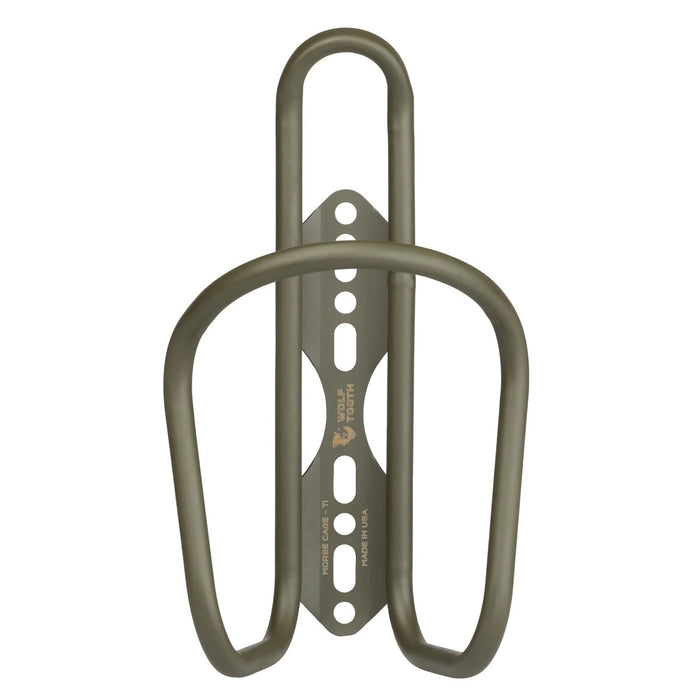 Wolf Tooth Morse Bottle Cage - Titanium