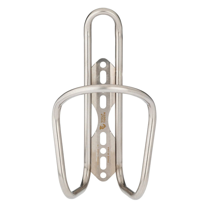 Wolf Tooth Morse Bottle Cage - Titanium