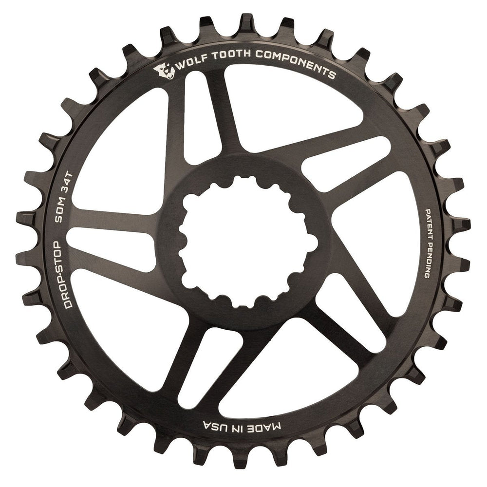 Wolf Tooth Direct Mount Chainring - 32t, SRAM Direct Mount, Drop-Stop, For SRAM 3-Bolt Cranksets, 6mm Offset