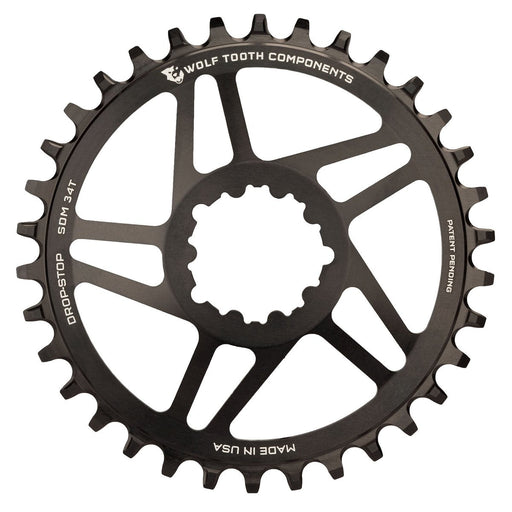 Wolf Tooth Direct Mount Chainring - 32t, SRAM Direct Mount, Drop-Stop, For SRAM 3-Bolt Cranksets, 6mm Offset