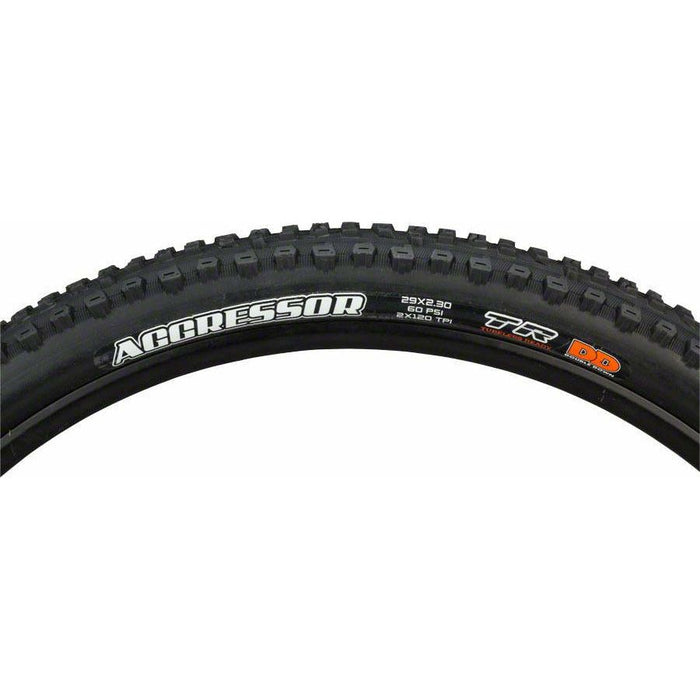 Maxxis Aggressor Tire 29 x 2.3 Tubeless, Folding, Black, Dual, DD Mountain Bike Tire