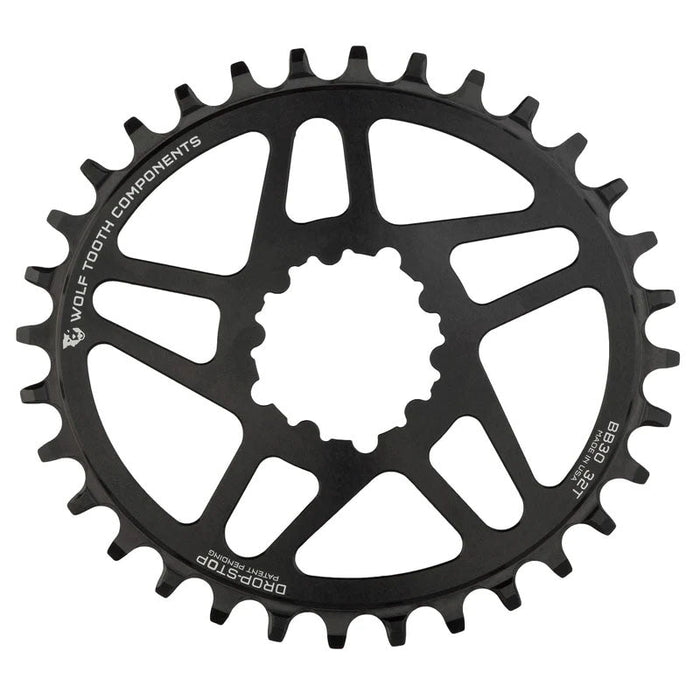 Wolf Tooth Components GXP Elliptical Chainring - Direct Mount, Boost, 32t