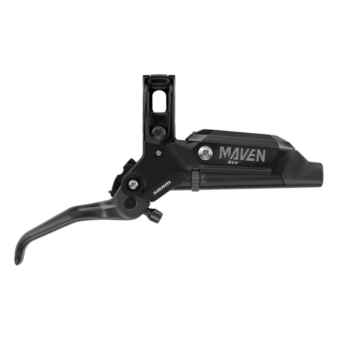 SRAM Maven Silver Disc Brake and Lever - Rear, Post Mount, 4-Piston, SS Hardware, Black, A1