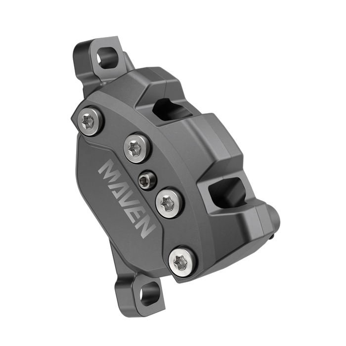 SRAM Maven Bronze Disc Brake and Lever - Rear, Post Mount, 4-Piston, Aluminum Lever, SS Hardware, Blast Dark Polar, A1