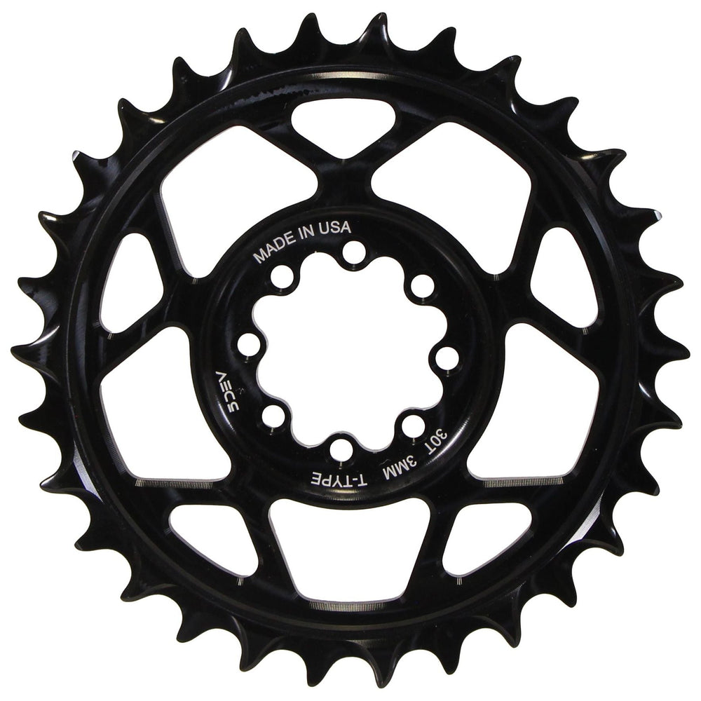 5Dev T-Type 8-Bolt Chainring 3mm Offset 32t Black