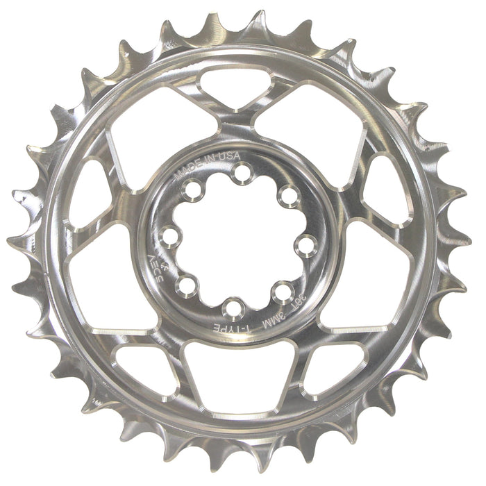 5Dev T-Type 8-Bolt Chainring 3mm Offset 32t Clear