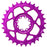 5Dev T-Type 8-Bolt Chainring 3mm Offset 32t Purple
