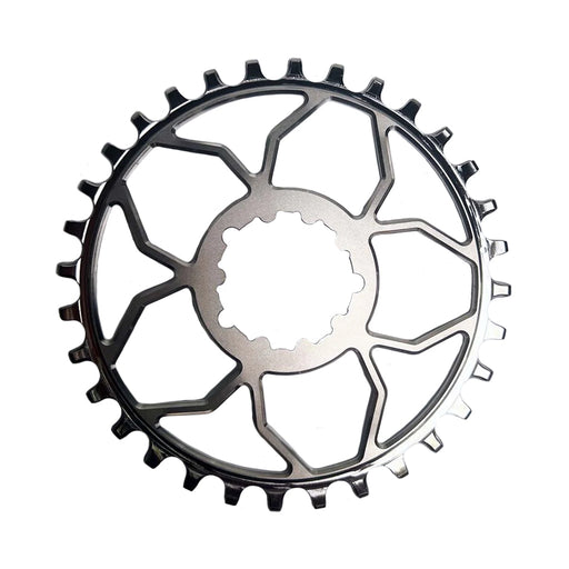 5Dev Titanium 3-Bolt Chainring 3mm Offset 32t Raw/Silver