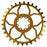 5Dev Titanium 8-Bolt Chainring 3mm Offset 30T Bronze