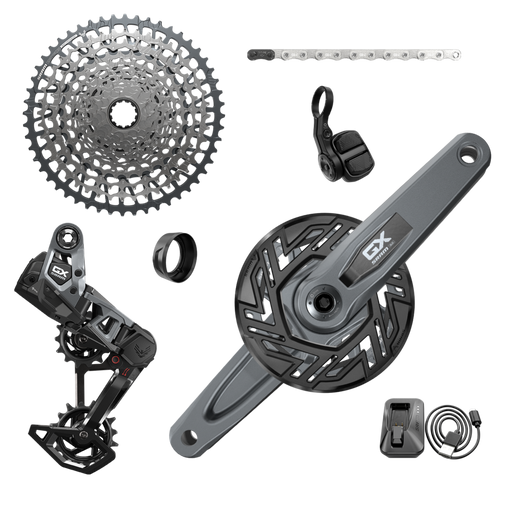 SRAM GX Eagle T-Type Ebike AXS Groupset - 160mm ISIS Crank Arms for Brose, 36T Ring, Derailleur, Shifter, 10-52t Cassette