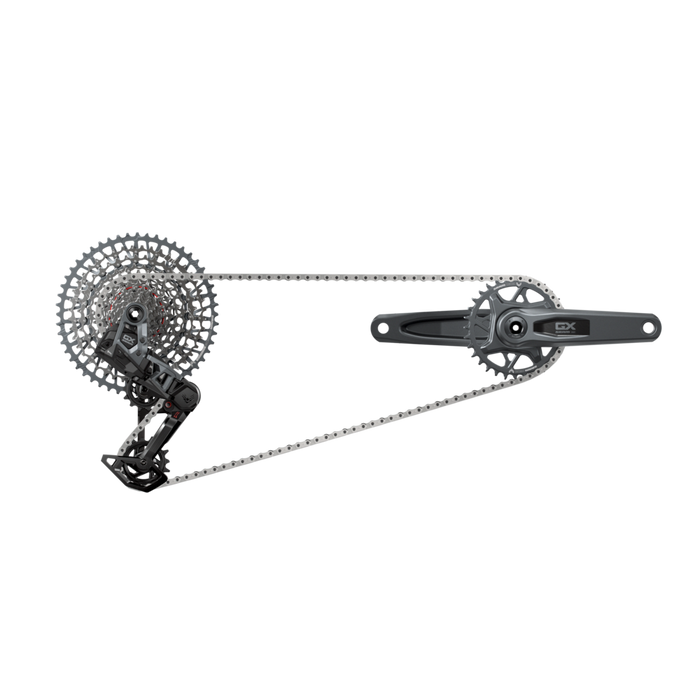SRAM GX T-Type Eagle Transmission Groupset - 165mm Crank, 32t Chainring, AXS POD Controller, 10-52t Cassette, Rear Derailleur, Chain