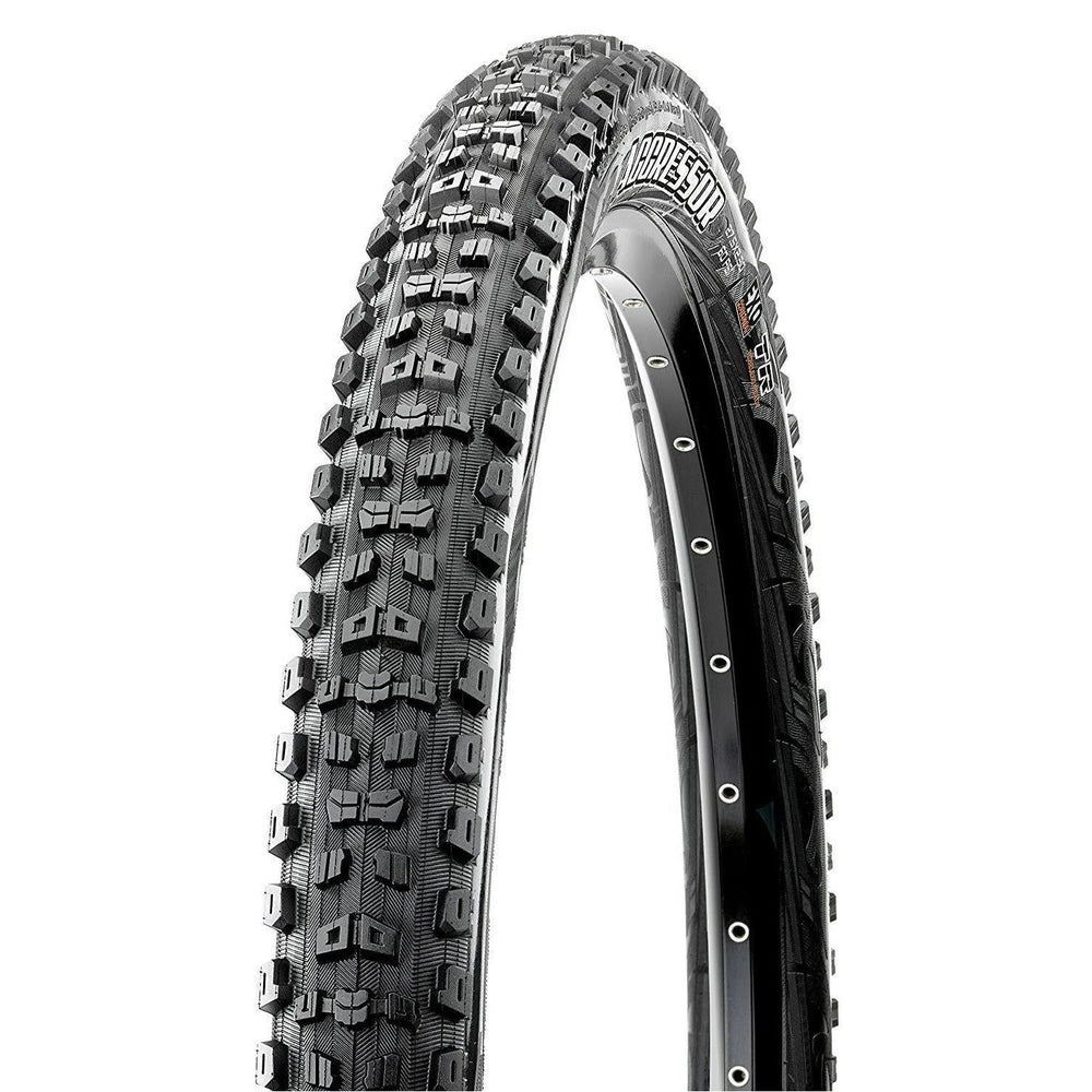 Maxxis Aggressor Tire 29 x 2.5 Tubeless, Folding, Black, Dual, DD, Wide Trail Mountain Bike Tire