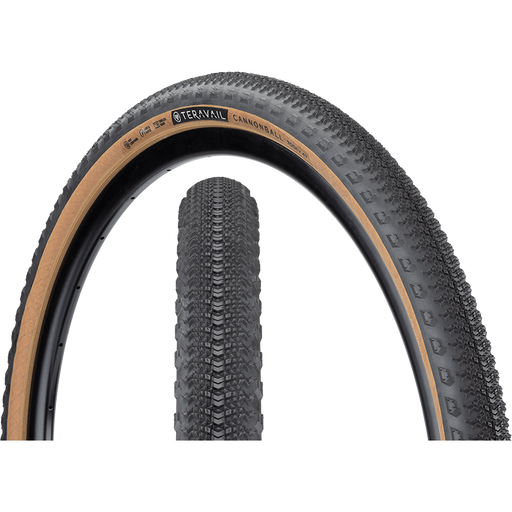 Teravail Cannonball, Tubeless, Tan, Light & Supple 700 x 47 Gravel Bike Tire
